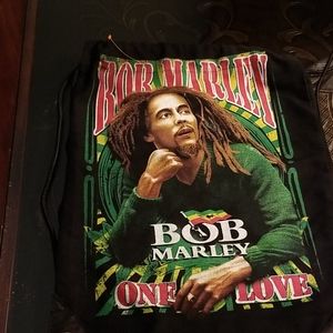 Bob Marley One Love Clinch Knap Sack New 2 Sided